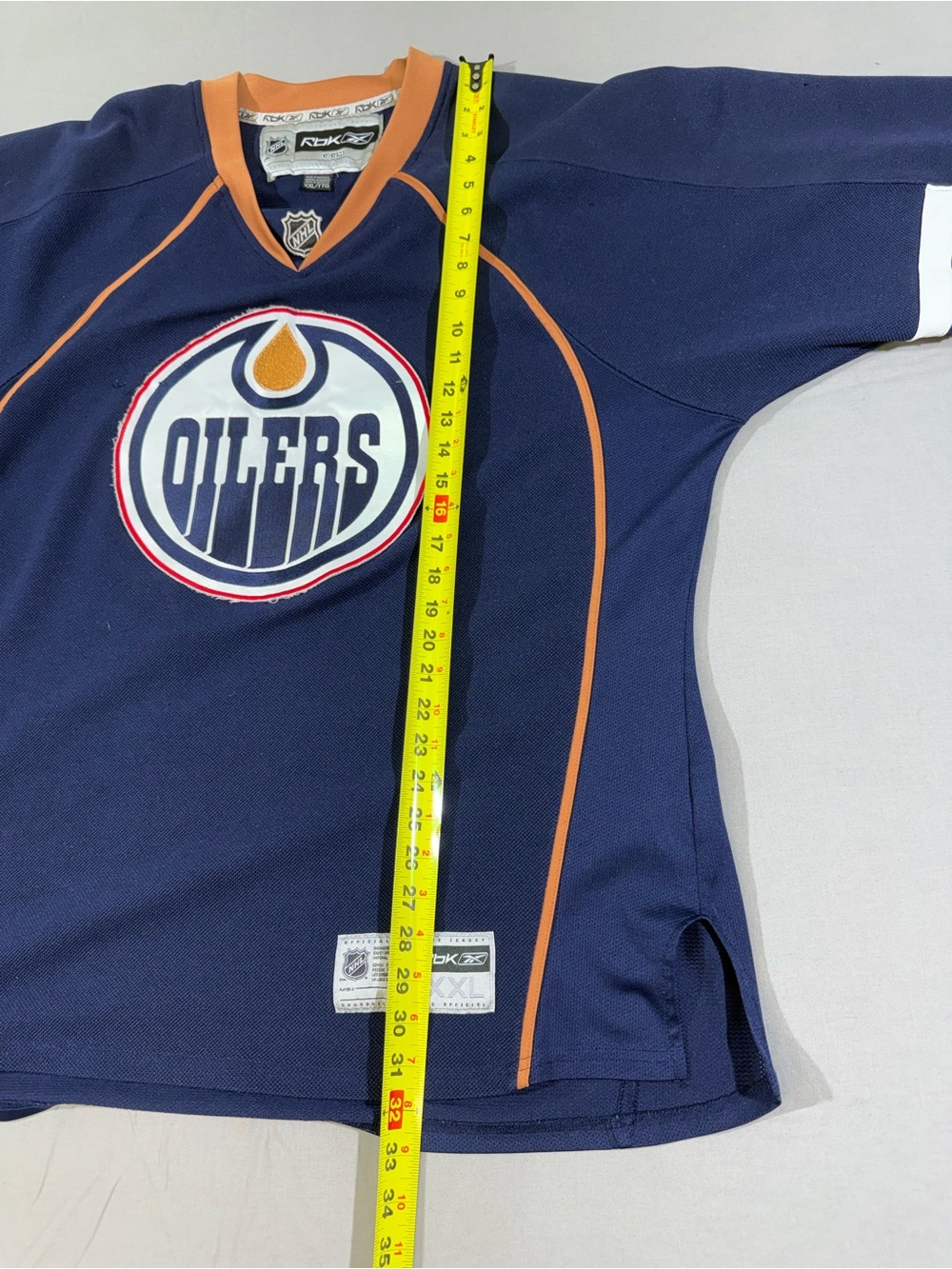 Reebok Edmonton Oilers Navy Hockey Jersey - Picture 6 of 7